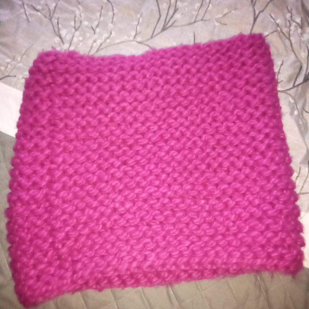 Knitted infinity scarf snood